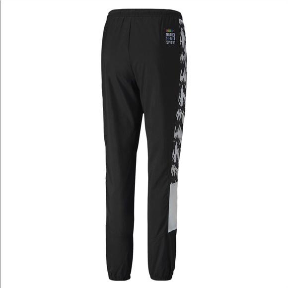 Puma TFS OG AOP Pants 90’s Sweatpants Size L Black - Picture 2 of 12